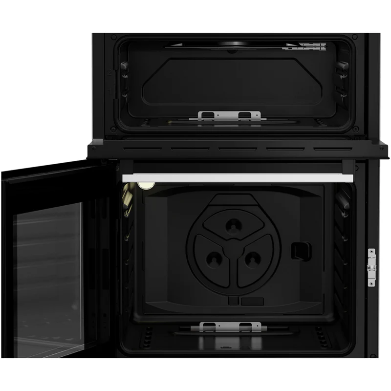 Beko EDG6231W 60cm Twin Cavity Gas Cooker with Enamel Hob White - Image 6