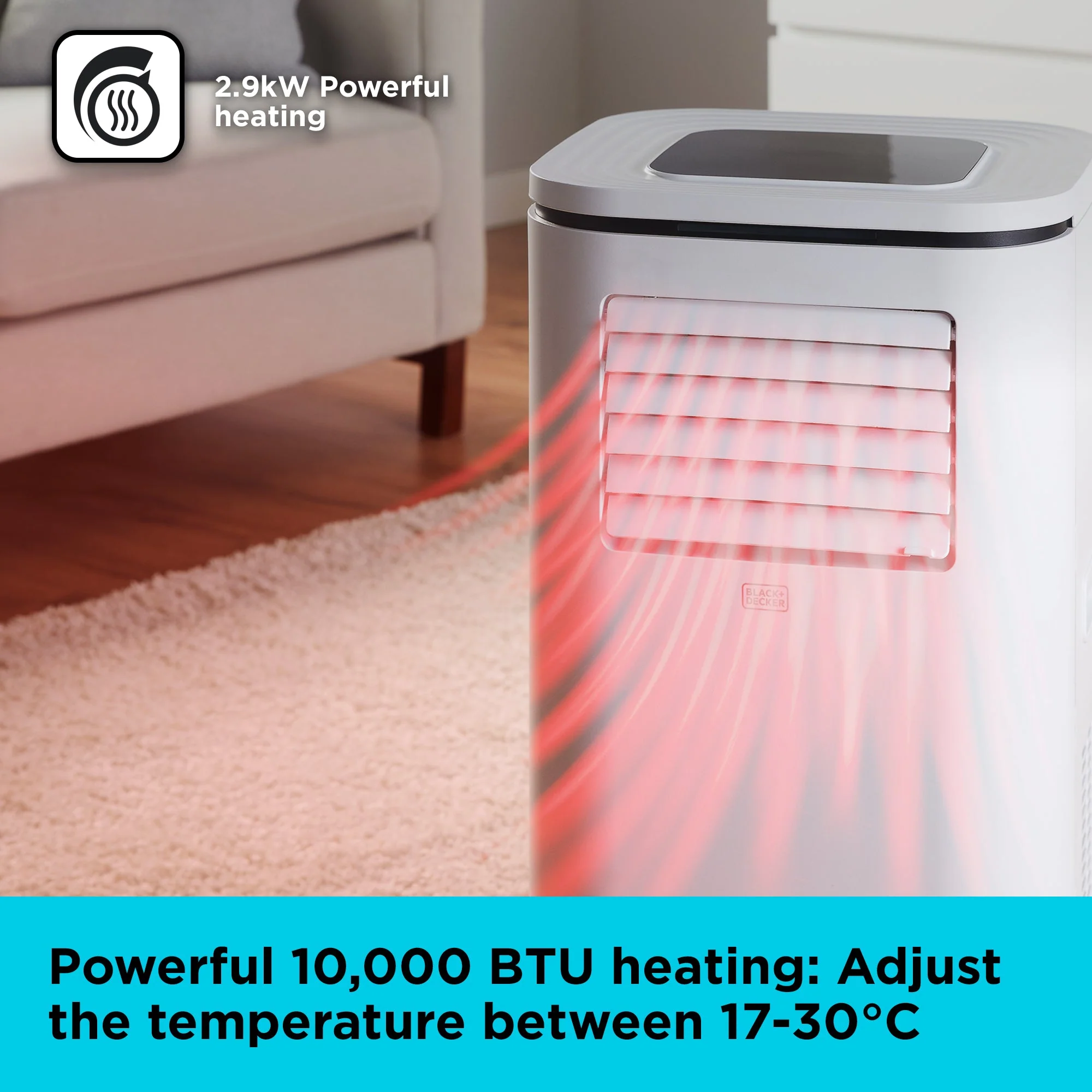Black+Decker BXAC40011GB 12000 BTU Portable Air Conditioner - Image 4
