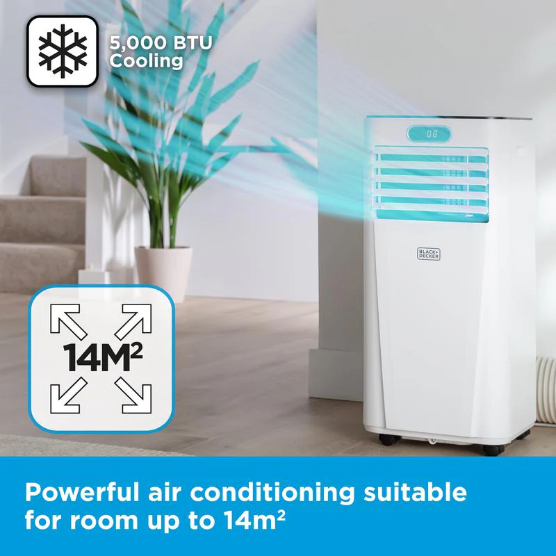 Black+Decker BXAC40023GB 5000 BTU Portable Smart Air Conditioner - Image 5