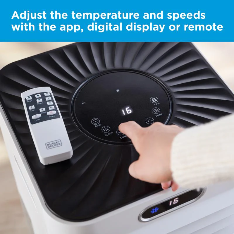 Black+Decker BXAC40025GB 9000 BTU Portable Smart Air Conditioner - Image 5