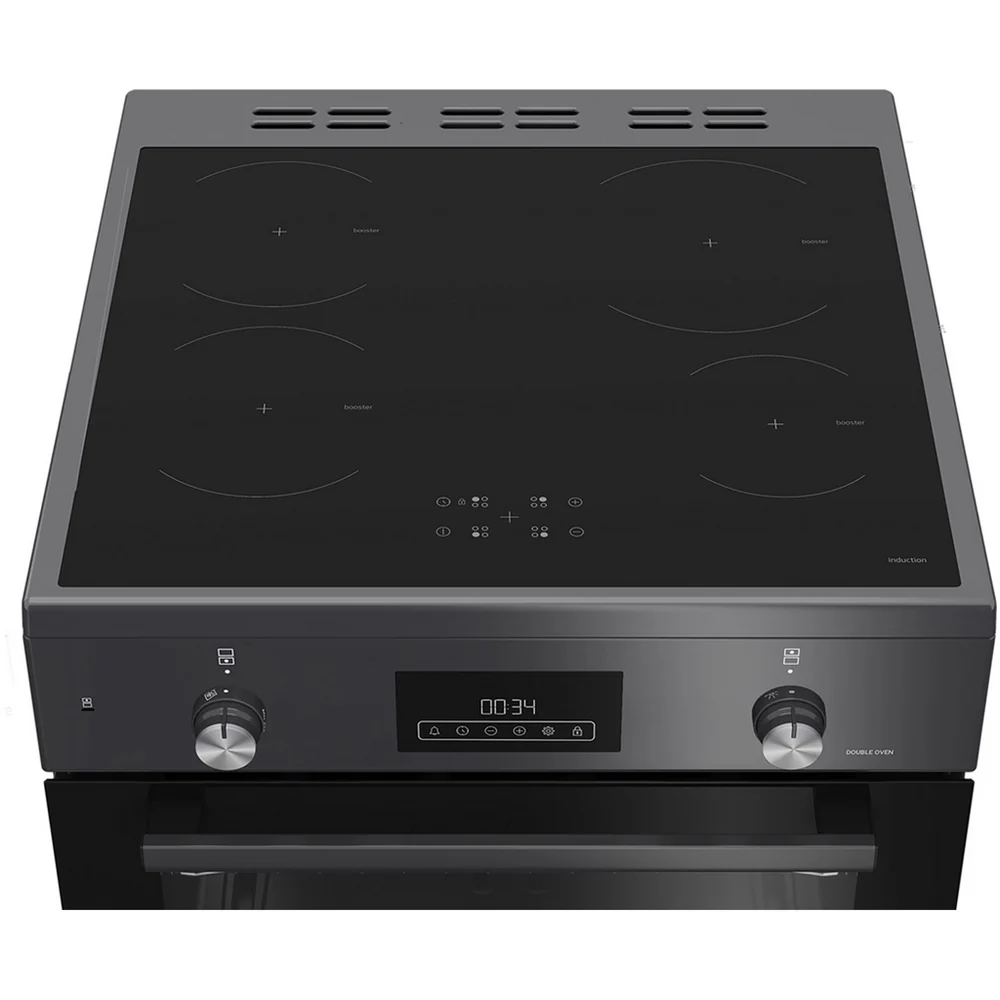 Blomberg HIRN651N 60cm Double Oven Electric Cooker with Induction Hob in Anthracite - Image 3