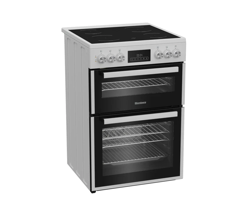 Blomberg HKRN651W 60cm Double Oven Electric Cooker with Vitroceramic Hob White - Image 4