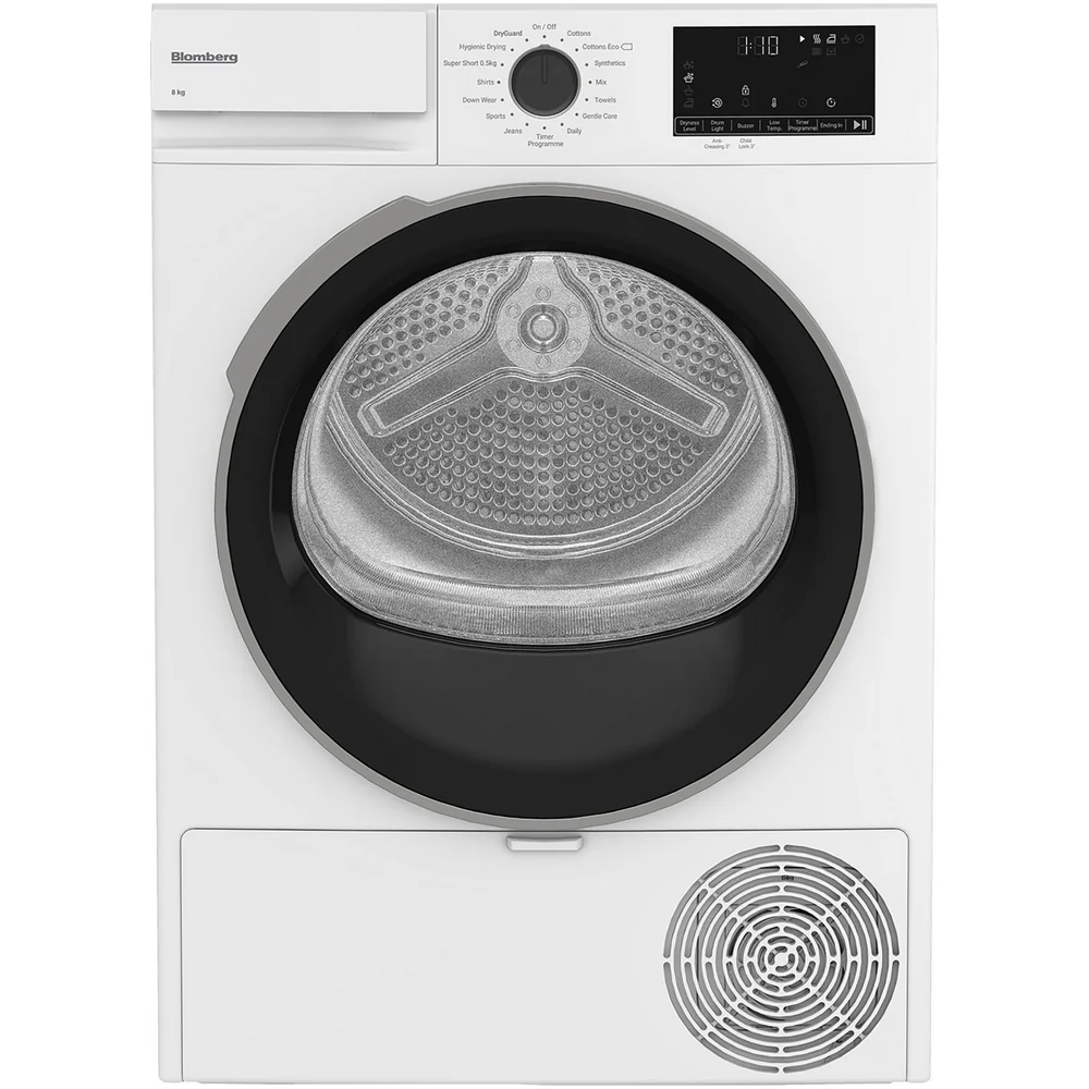 Blomberg LTA18321W 8kg Freestanding Heat Pump Tumble Dryer White - Image 8