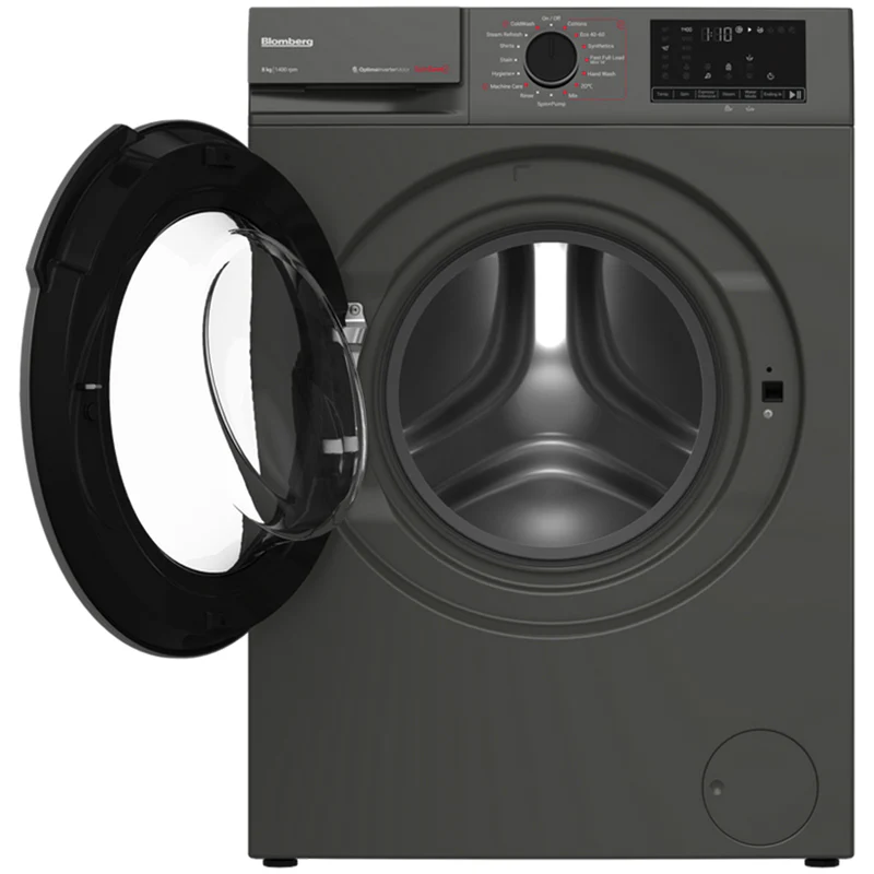 Blomberg LWA18461G 8kg 1400 Spin Washing Machine Graphite - Image 3