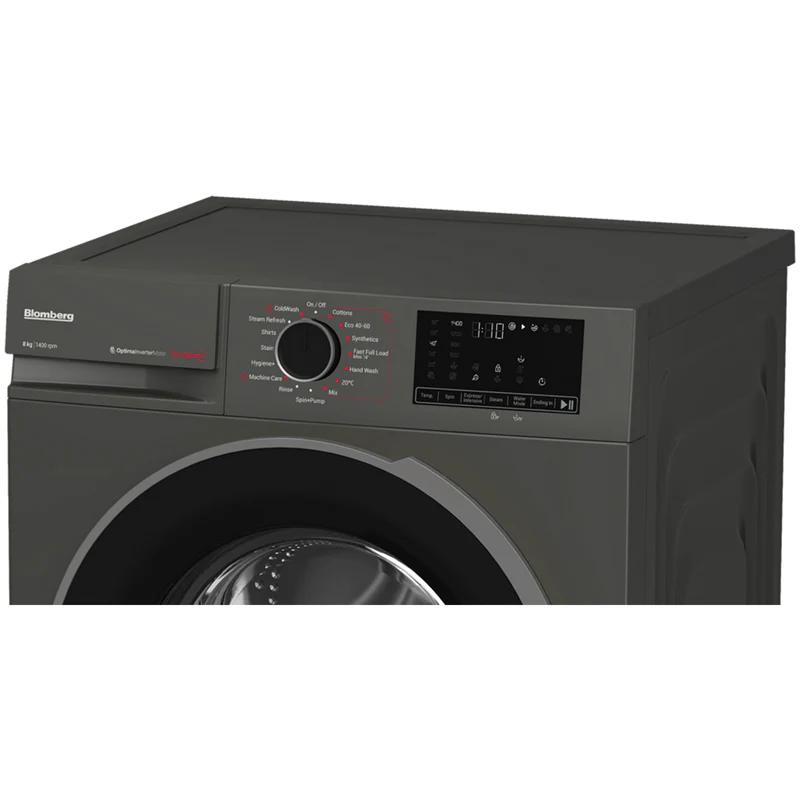 Blomberg LWA18461G 8kg 1400 Spin Washing Machine Graphite - Image 5
