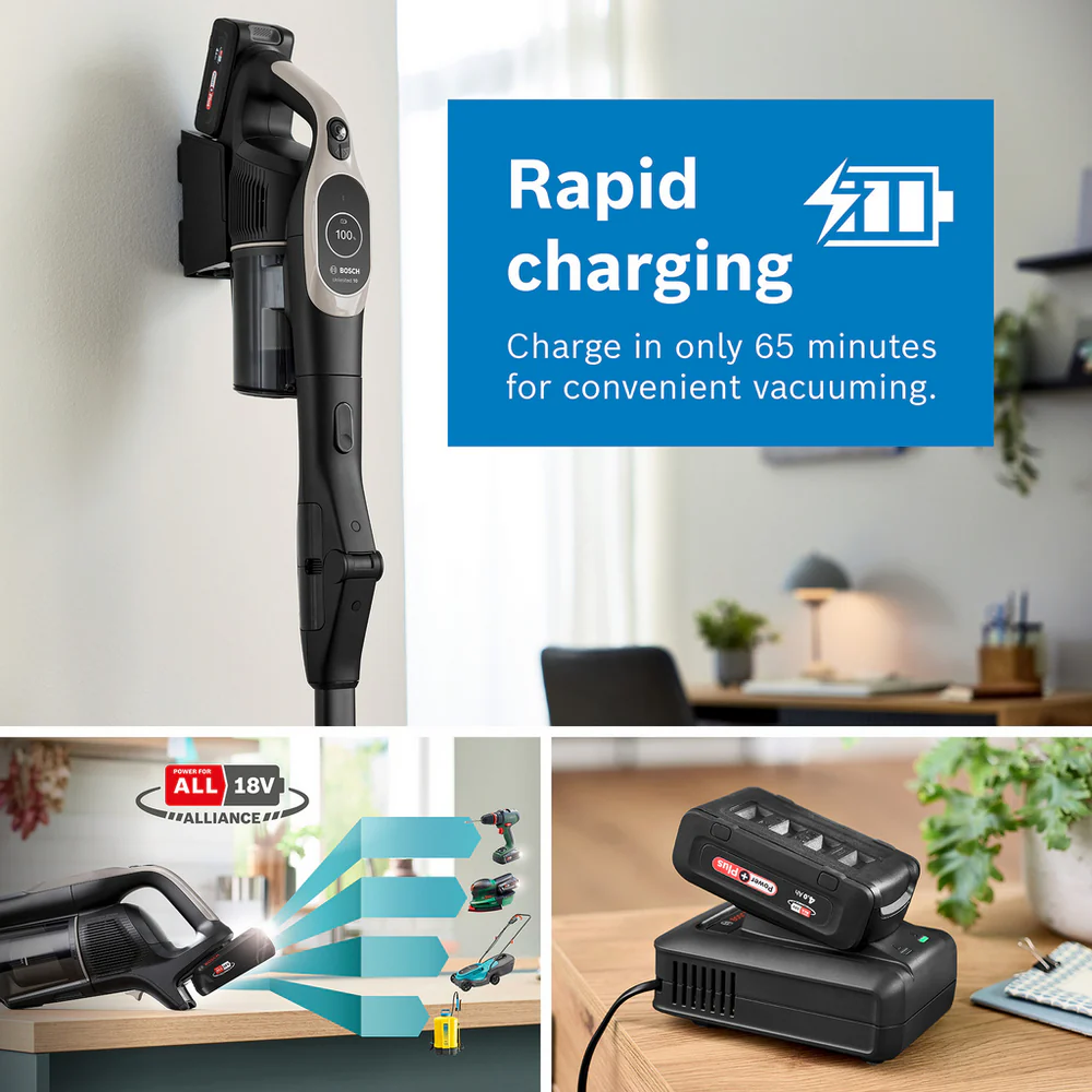 Bosch BBS1041GGB Unlimited 10 Cordless Vacuum Cleaner up to 80 Minutes Runtime Graphite - Image 11