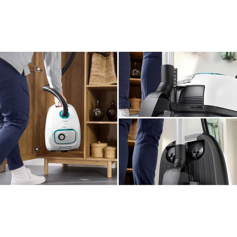 Bosch BGB41HYGGB Series 4 Bagged Cylinder Vacuum Cleaner ProHygienic White - Image 10