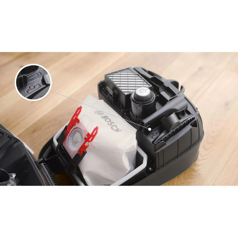 Bosch BGB41HYGGB Series 4 Bagged Cylinder Vacuum Cleaner ProHygienic White - Image 3