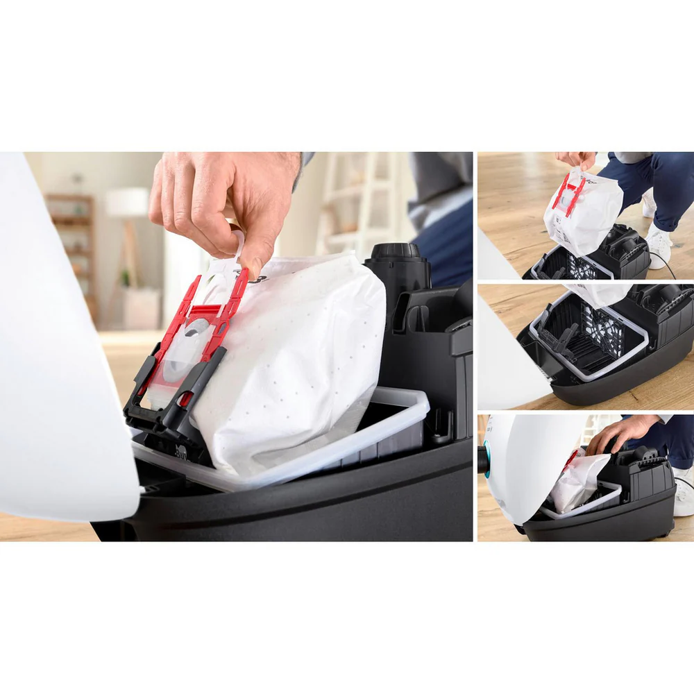 Bosch BGB41HYGGB Series 4 Bagged Cylinder Vacuum Cleaner ProHygienic White - Image 7