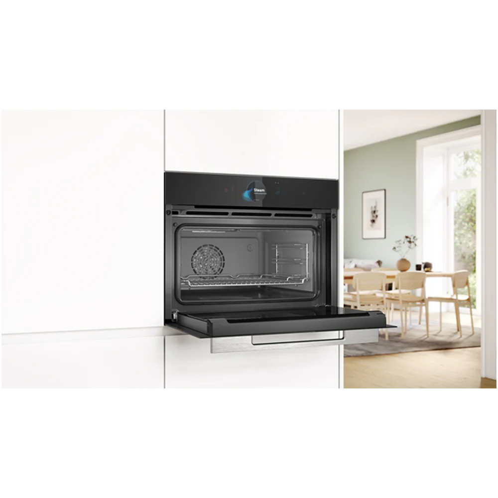 Bosch CSG7584B1 Series 8 47L Built-in compact oven with Steam Function Black - A+ Rated - Image 6