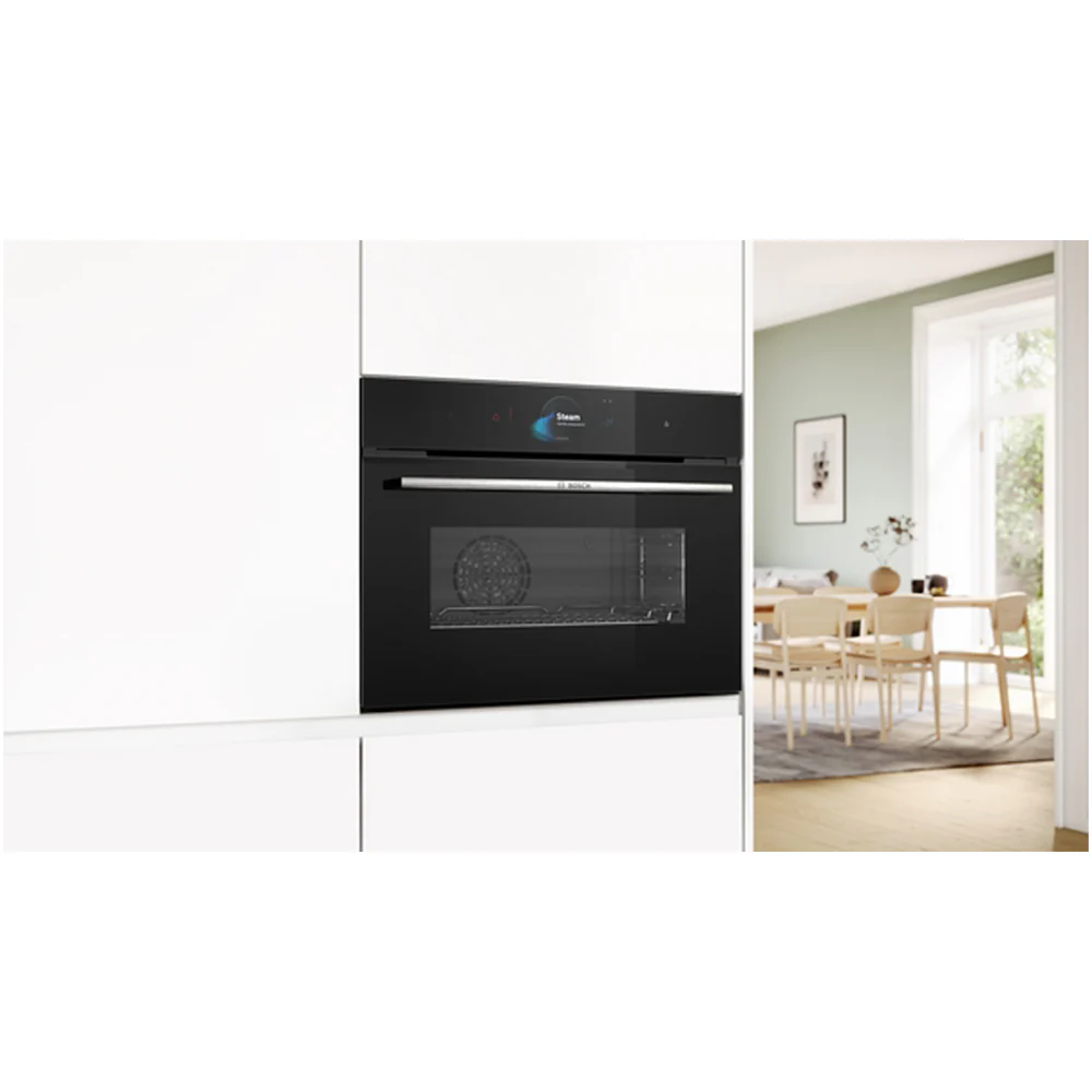 Bosch CSG7584B1 Series 8 47L Built-in compact oven with Steam Function Black - A+ Rated - Image 7