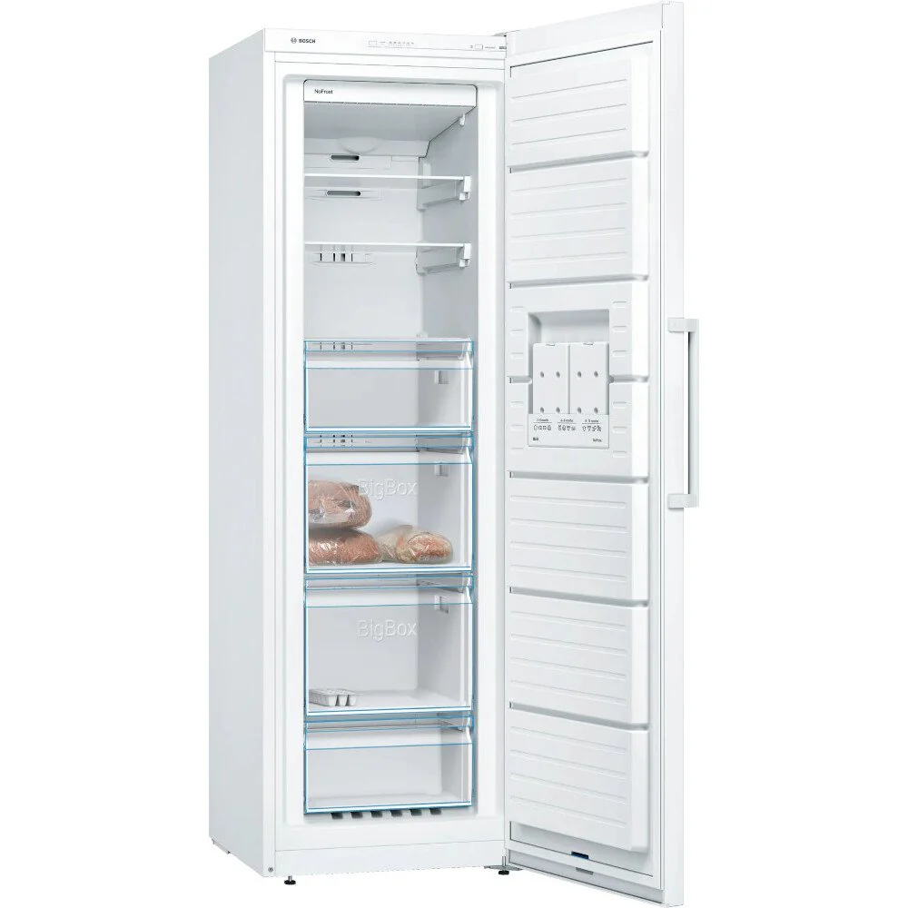 Bosch GSN36VWEPG Series 4 186cm High Freestanding Frost Free Upright Freezer White - Image 2