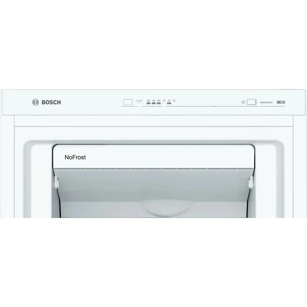 Bosch GSN36VWEPG Series 4 186cm High Freestanding Frost Free Upright Freezer White - Image 3