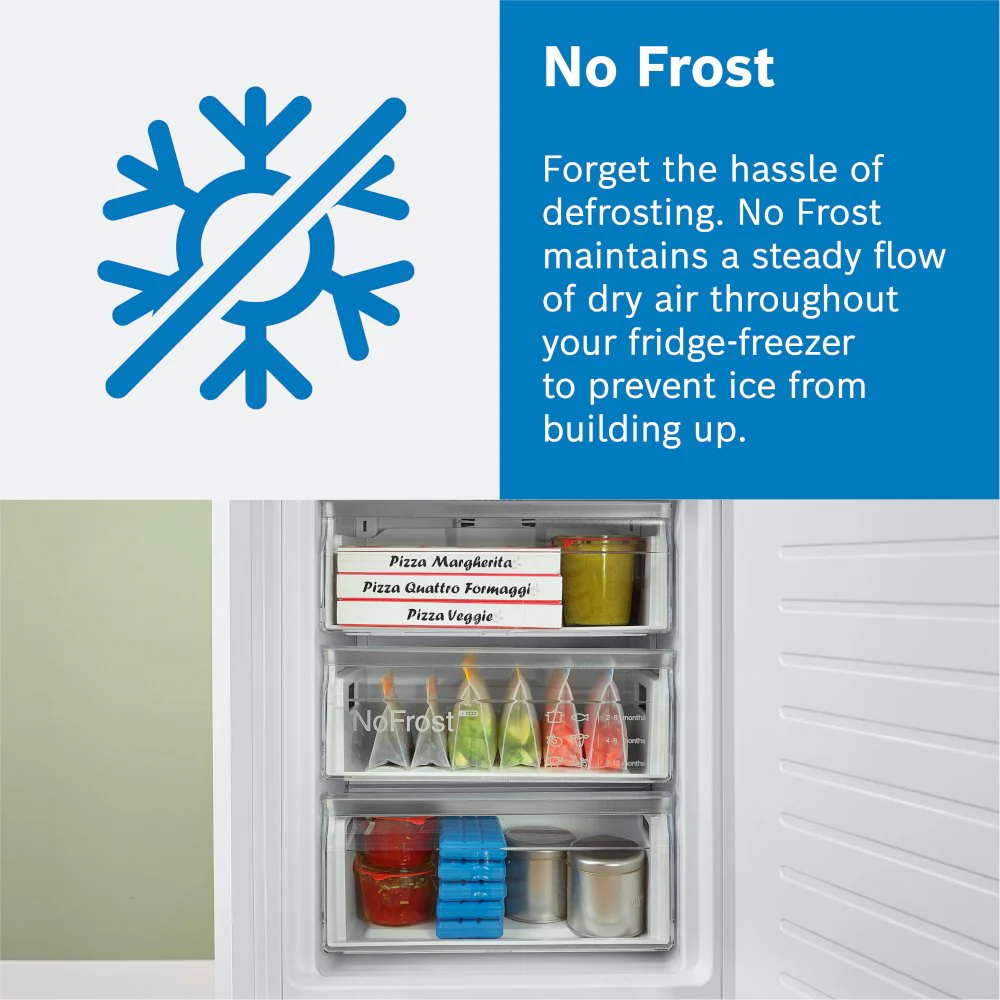 Bosch GSN36VWEPG Series 4 186cm High Freestanding Frost Free Upright Freezer White - Image 5