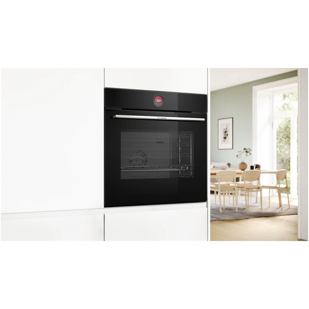 Bosch HBG7341B1B 60cm Series 8 Catalyic Electric Built in Single Oven with Air Fry Function in Black - Image 3