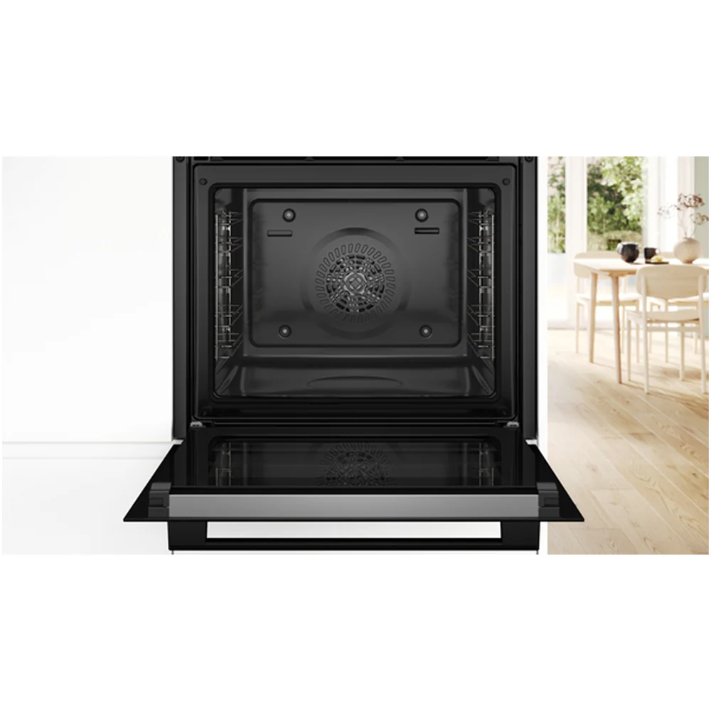 Bosch HQA574BB3B Series 4 71L Built-In Electric Single Pyrolytic Oven Black - A+ Rated - Image 3