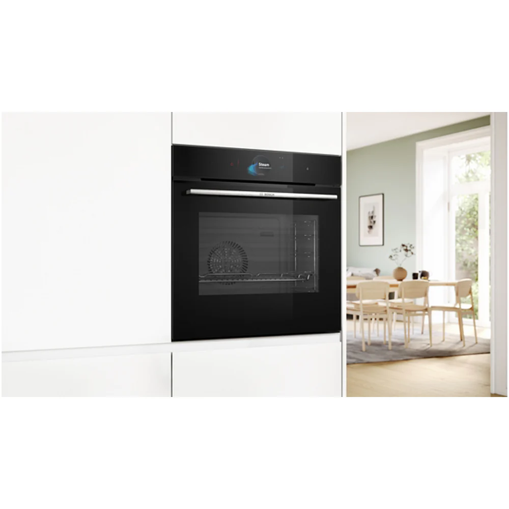Bosch HSG7584B1 Series 8 71L Built-In Electric Single Oven Black - A+ Rated - Image 3