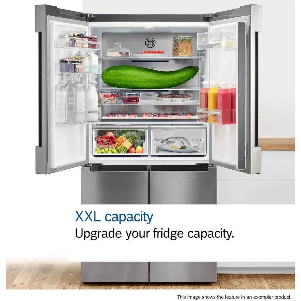 Bosch KAD93AIERG Series 6 Plumbed American Fridge Freezer Stainless Steel - E Rated - Image 10