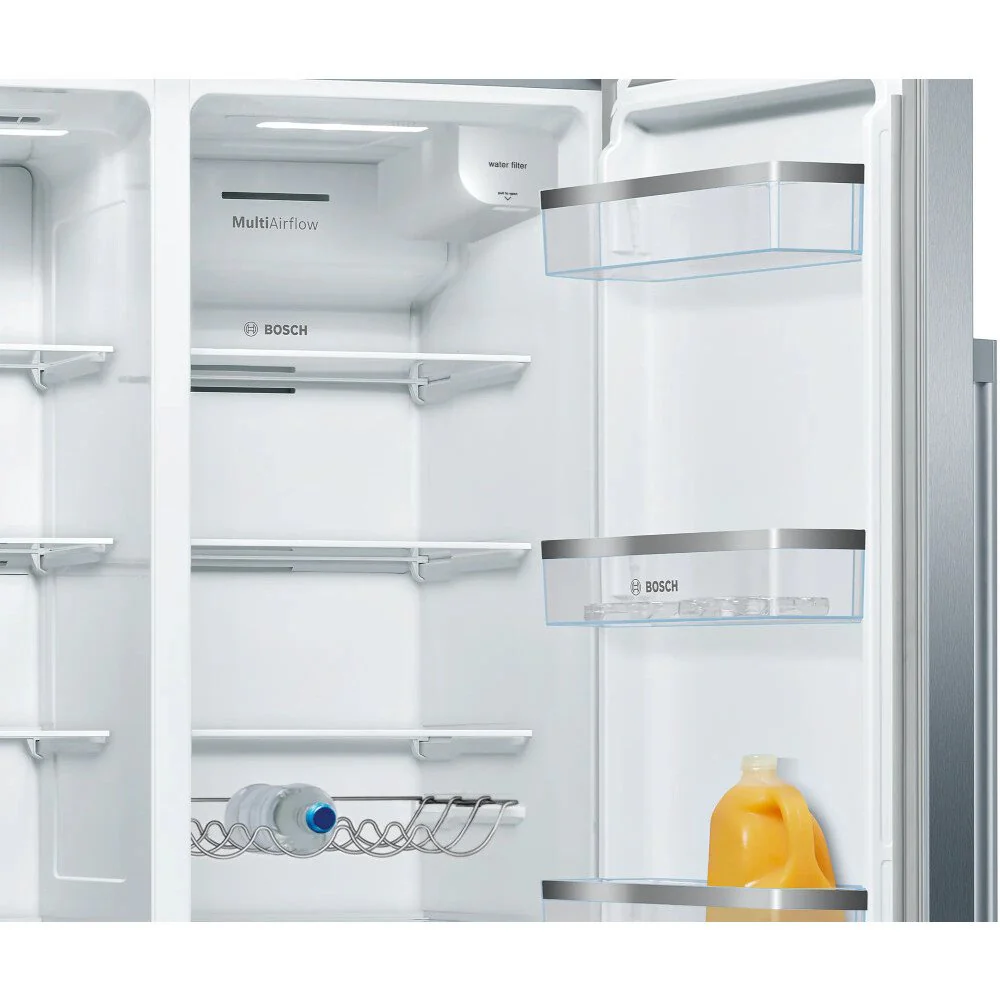 Bosch KAD93AIERG Series 6 Plumbed American Fridge Freezer Stainless Steel - E Rated - Image 4