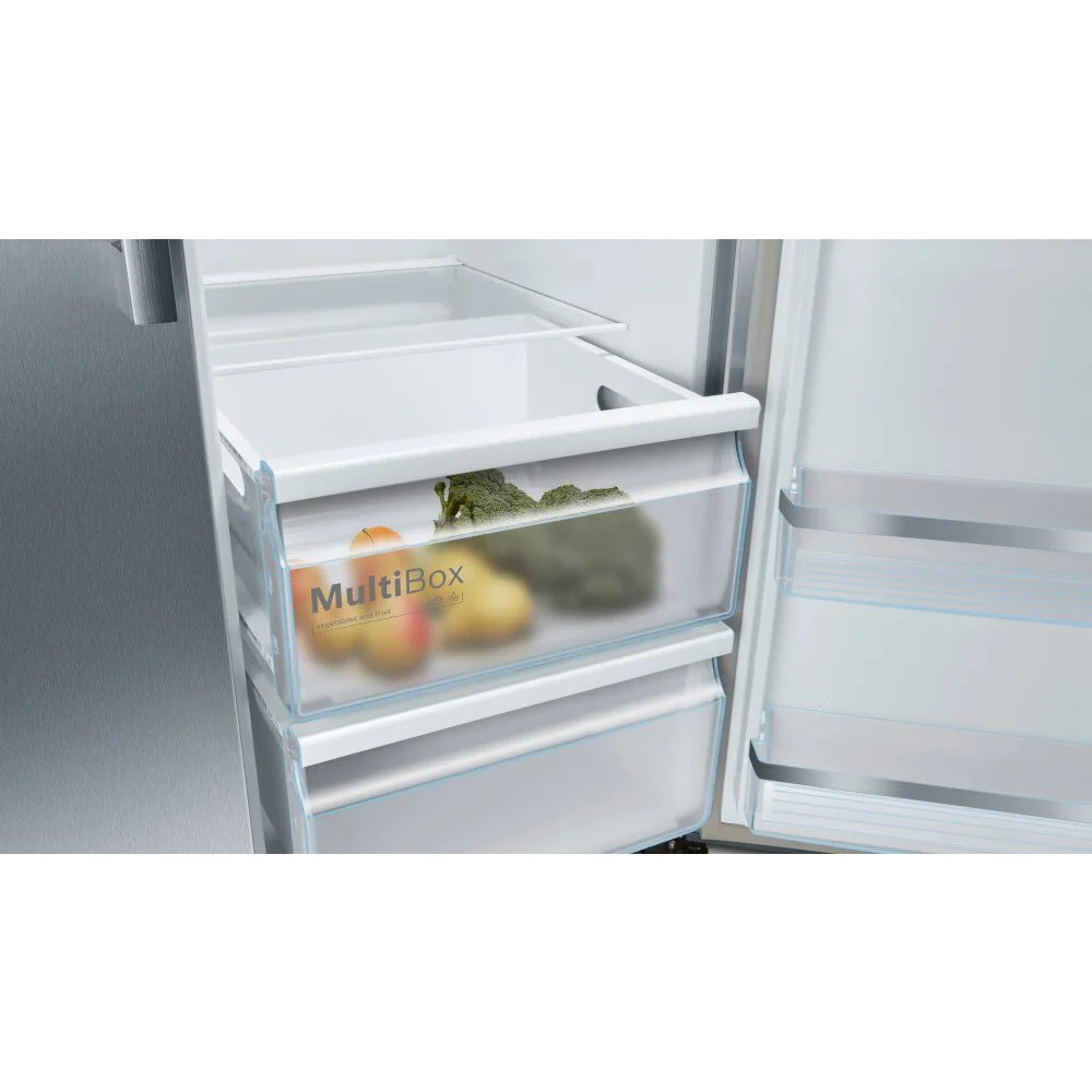 Bosch KAD93AIERG Series 6 Plumbed American Fridge Freezer Stainless Steel - E Rated - Image 5