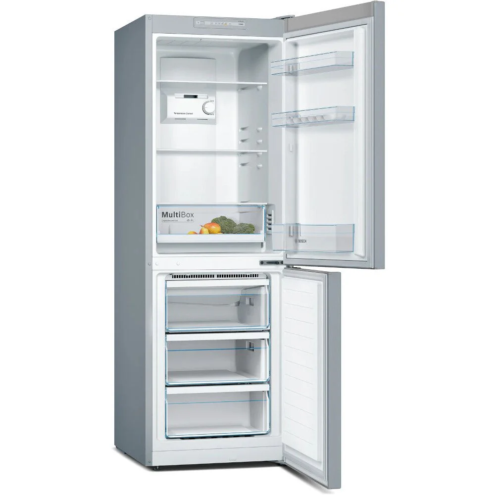 Bosch KGN33NLEBG Series 2 Freestanding No Frost Fridge Freezer Stainless Steel - Image 2