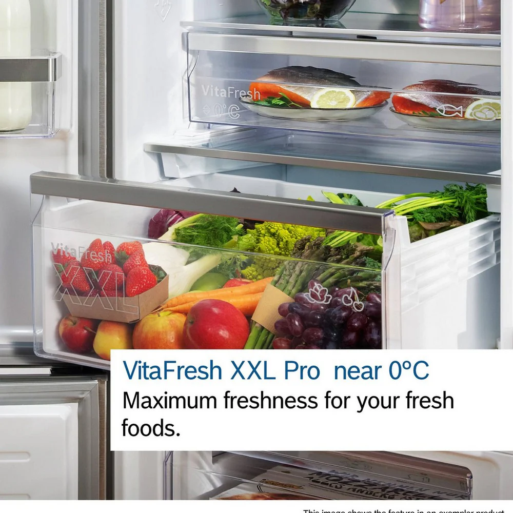 Bosch KGN392LAGG Series 4 60cm Total No Frost Fridge Freezer Stainless Steel - Image 10