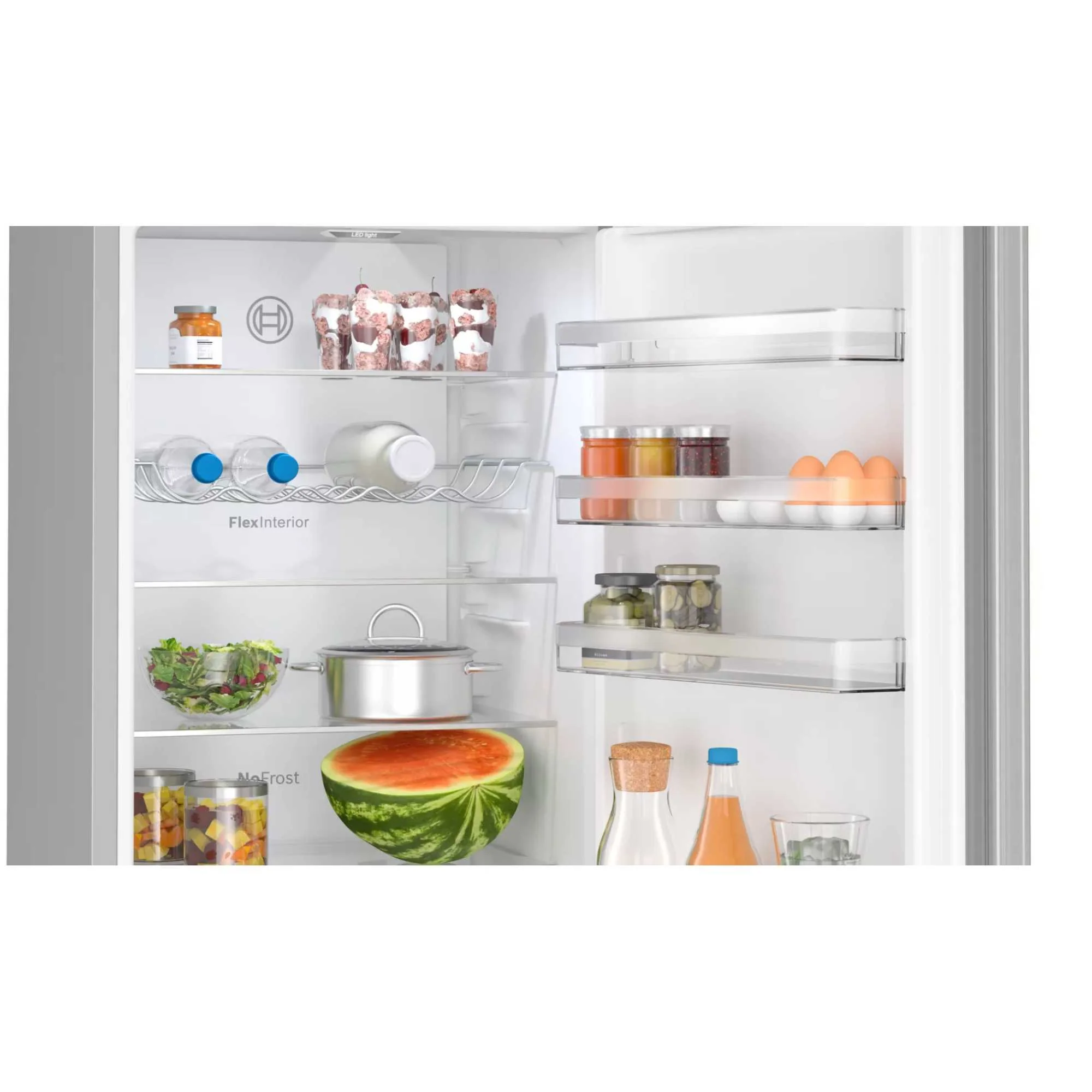 Bosch KGN392LBFG Series 4 Freestanding Frost Free Fridge Freezer Stainless Steel - Image 3
