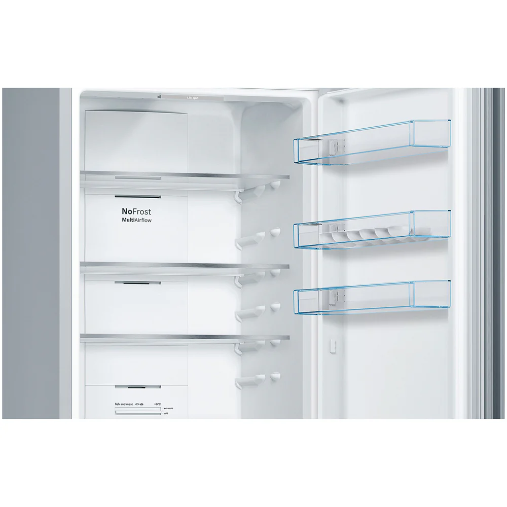 Bosch KGN392LEBG 60cm Series 4 Total No Frost Fridge Freezer Stainless Steel - Image 3
