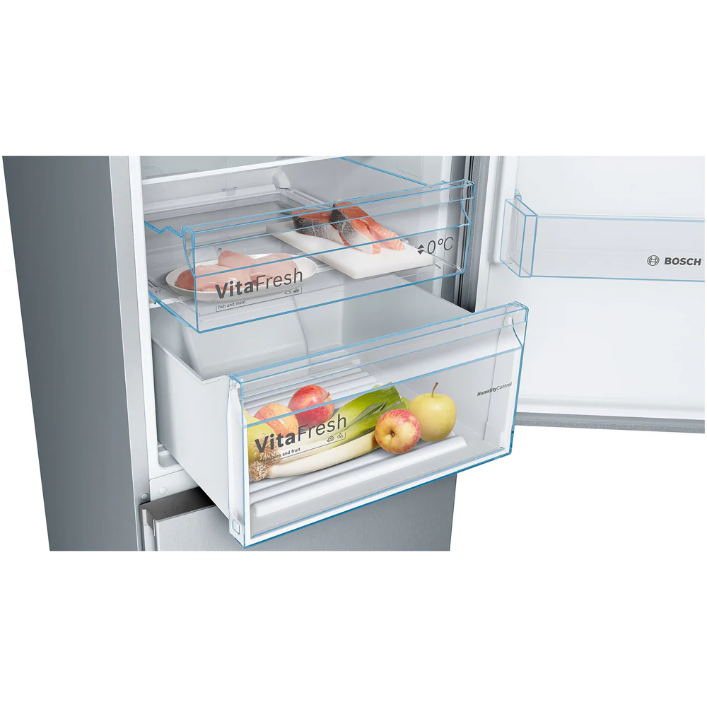 Bosch KGN392LEBG 60cm Series 4 Total No Frost Fridge Freezer Stainless Steel - Image 4