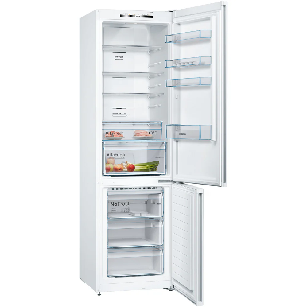 Bosch KGN392WEBG 60cm Series 4 Total No Frost Freestanding Fridge Freezer White - Image 2