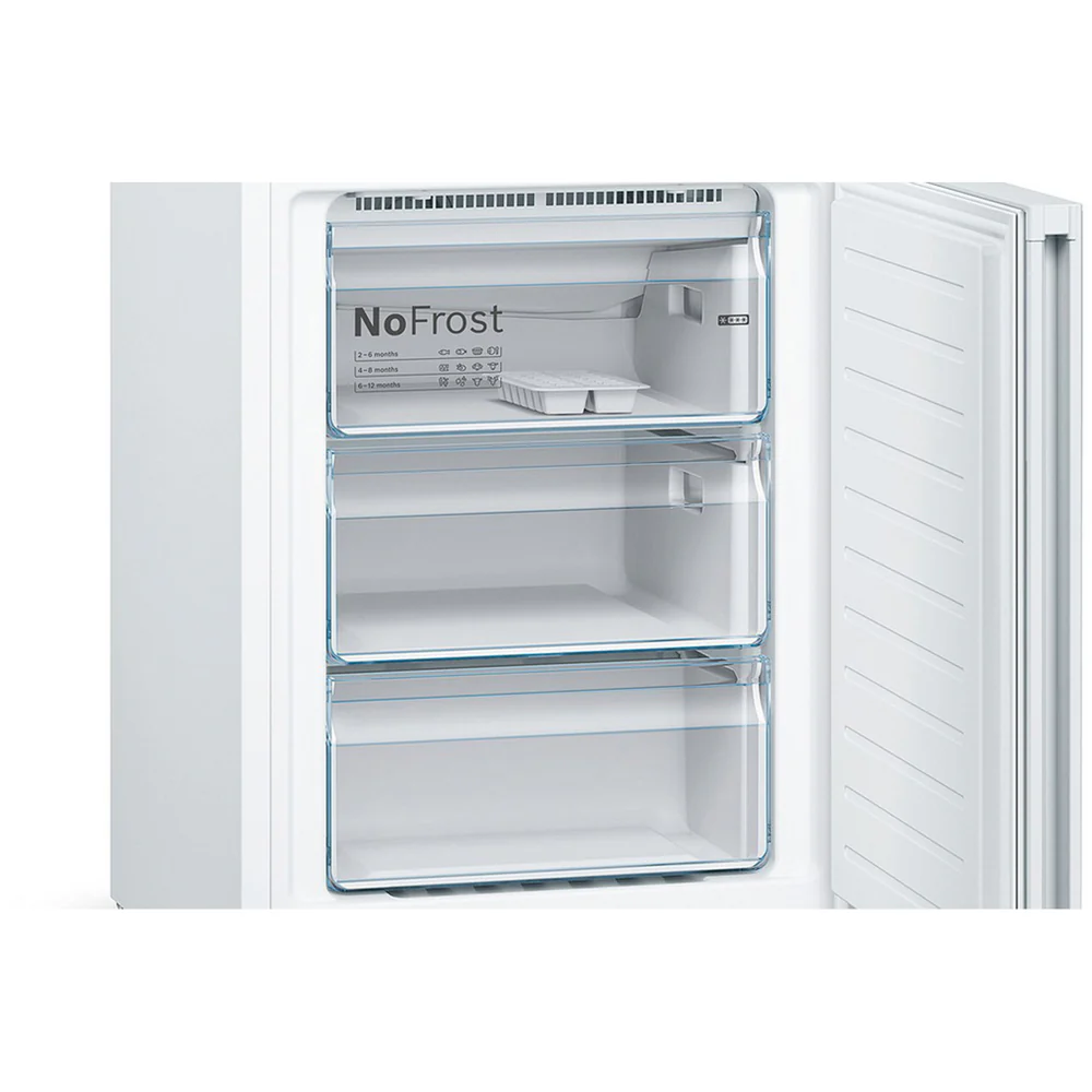 Bosch KGN392WEBG 60cm Series 4 Total No Frost Freestanding Fridge Freezer White - Image 6