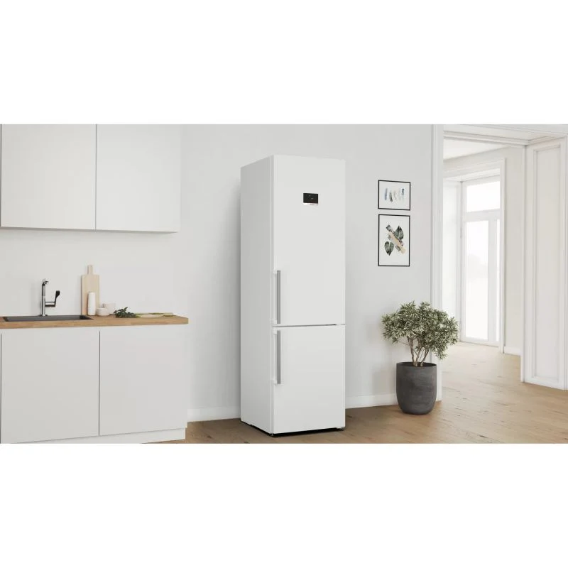 Bosch KGN39AWCTG Series 6 Freestanding Frost Free Fridge Freezer White - C Rated - Image 2