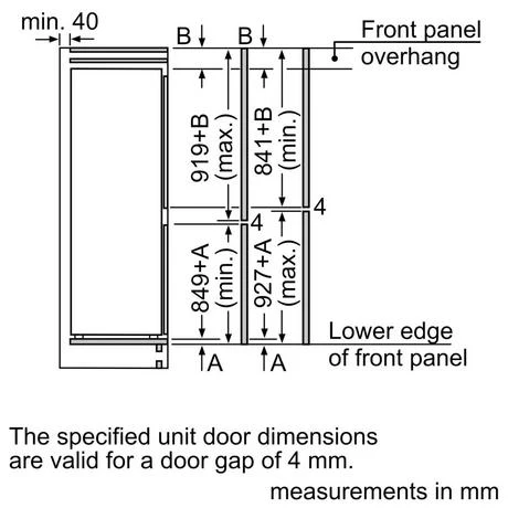 Bosch KIN85NSE0G Series 2 Frost Free Integrated Fridge Freezer White - Image 13