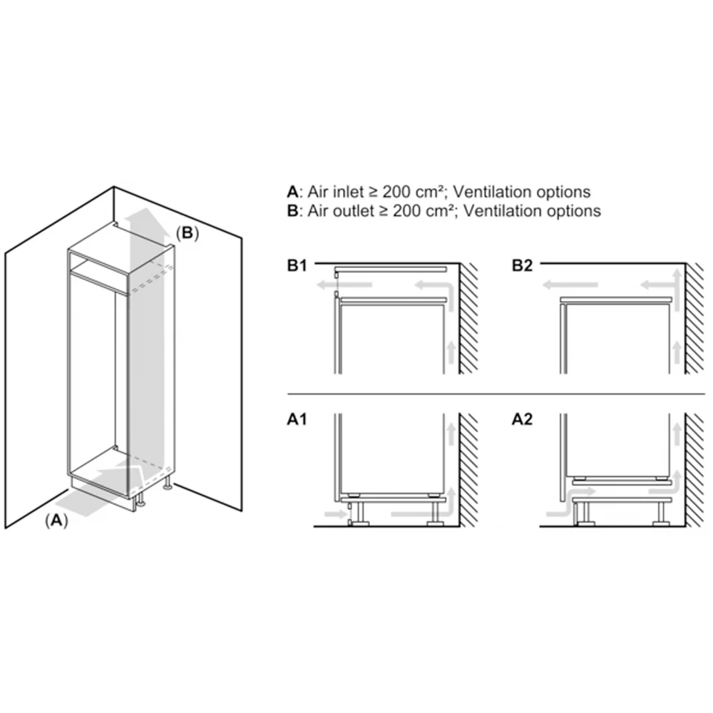 Bosch KIR81ADD0G Series 6 Fully Integrated Larder Fridge White - D Rated - Image 8