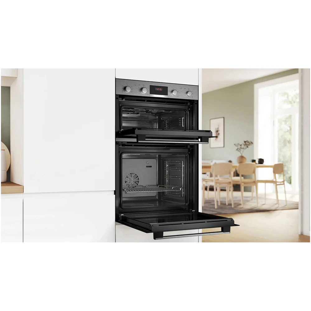 Bosch MBA533BS3B Series 4 60cm Built In Double Electric Oven Stainless Steel - Image 4