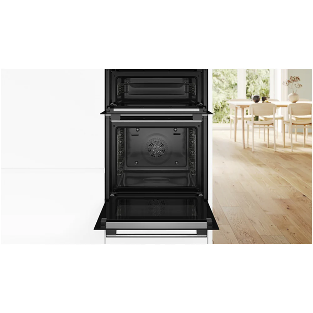 Bosch MBA578BS7B Series 6 Built-In Electric Double Oven Stainless Steel - A Rated - Image 4