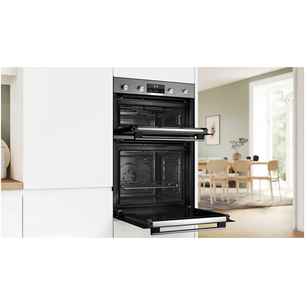 Bosch MBA578BS7B Series 6 Built-In Electric Double Oven Stainless Steel - A Rated - Image 5