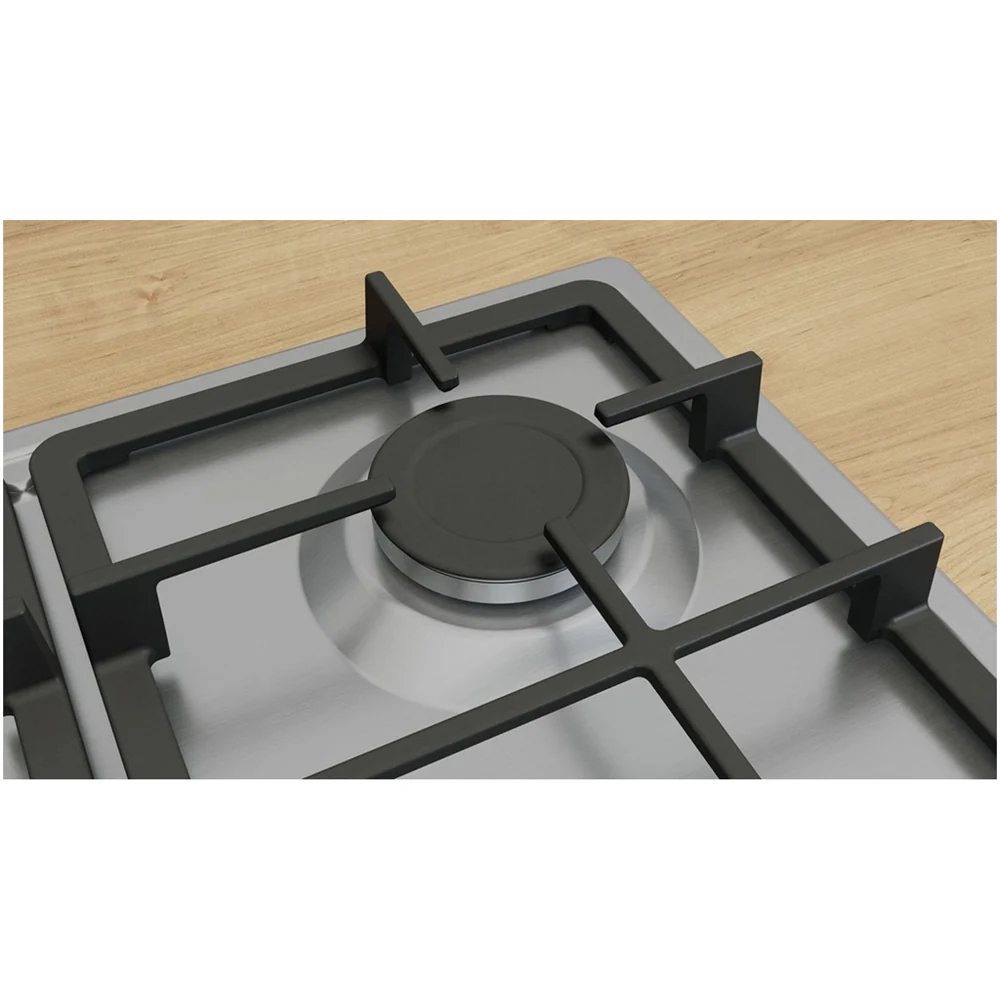 Bosch PGP6B5K90 Series 4 60cm Gas Hob Stainless steel - Image 4