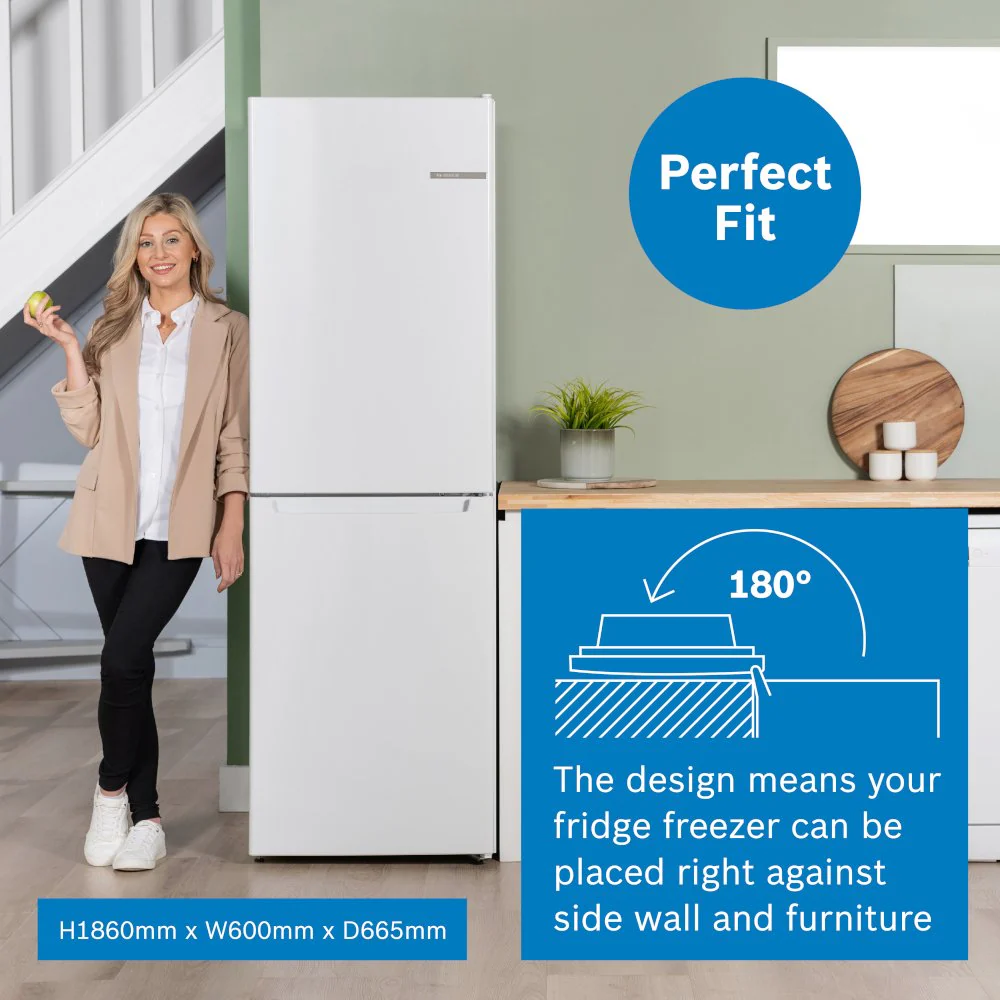 Bosch Series 2 KGN34NWEAG 50/50 Freestanding No Frost Fridge Freezer White - Clearance - Image 3