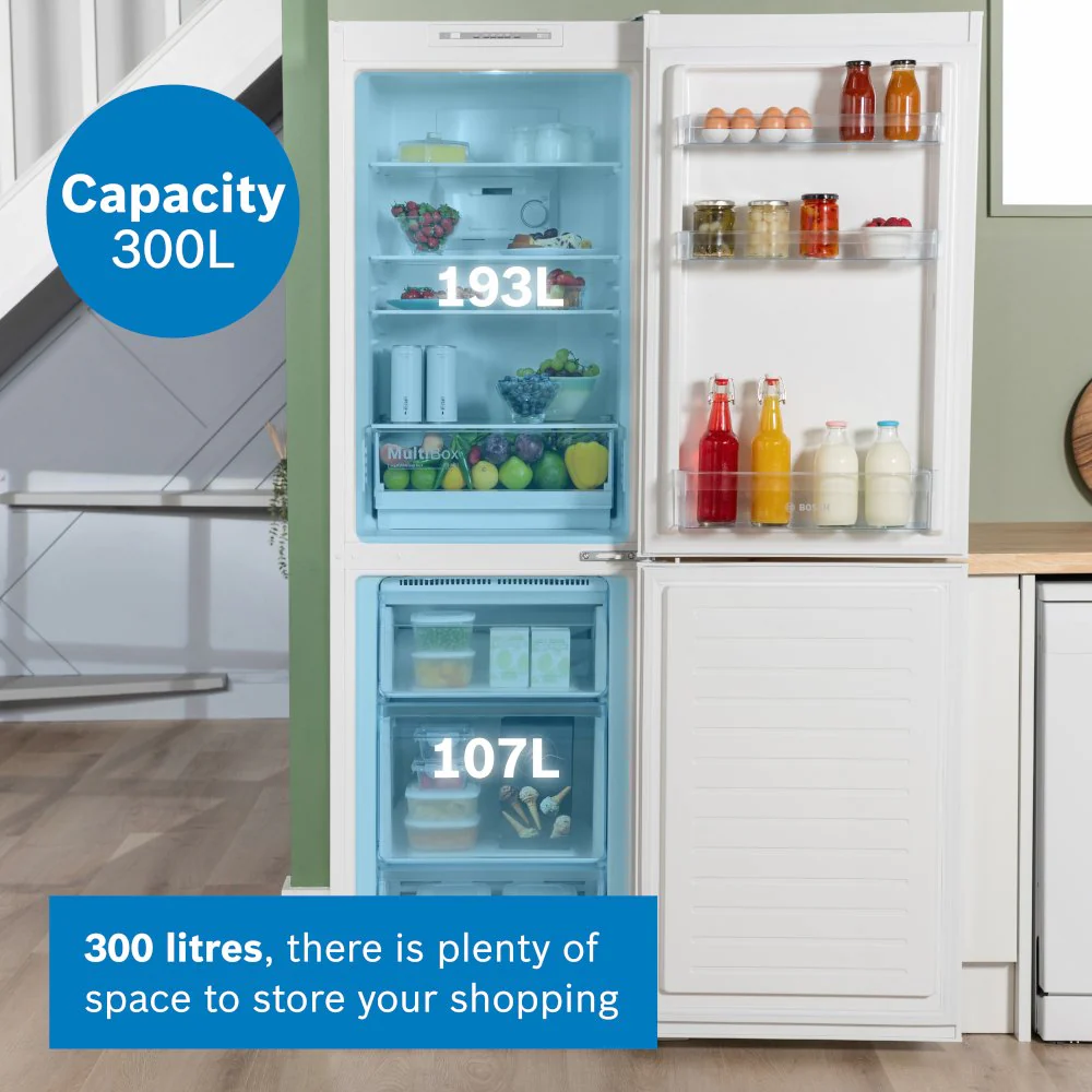 Bosch Series 2 KGN34NWEAG 50/50 Freestanding No Frost Fridge Freezer White - Clearance - Image 7