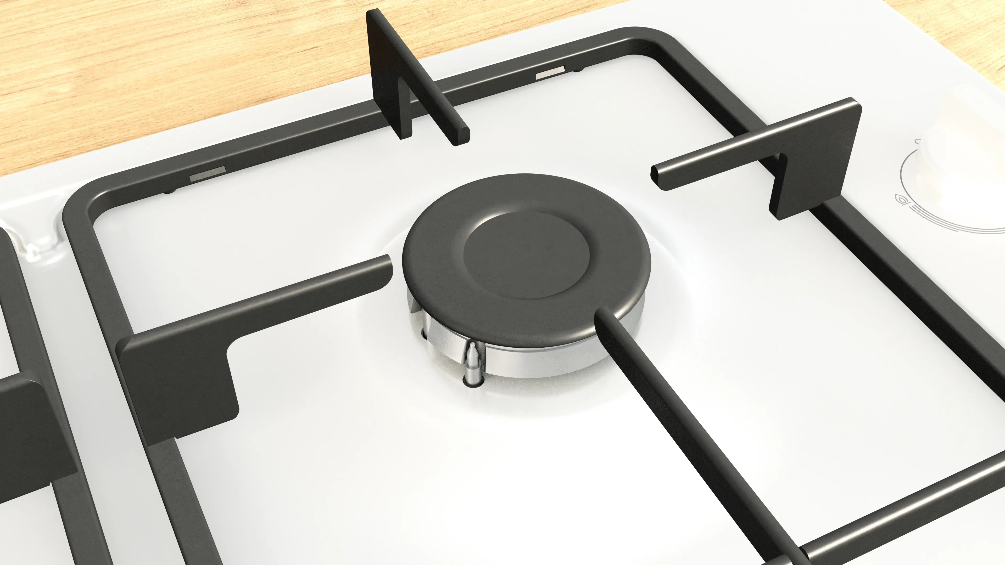 Bosch Series 2 PBP6B2K60 60cm Gas Hob White - Image 8
