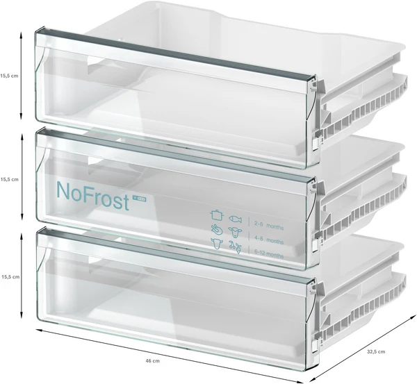 Bosch Series 4 GUN21VFE0G Built Under No Frost Freezer - Image 4