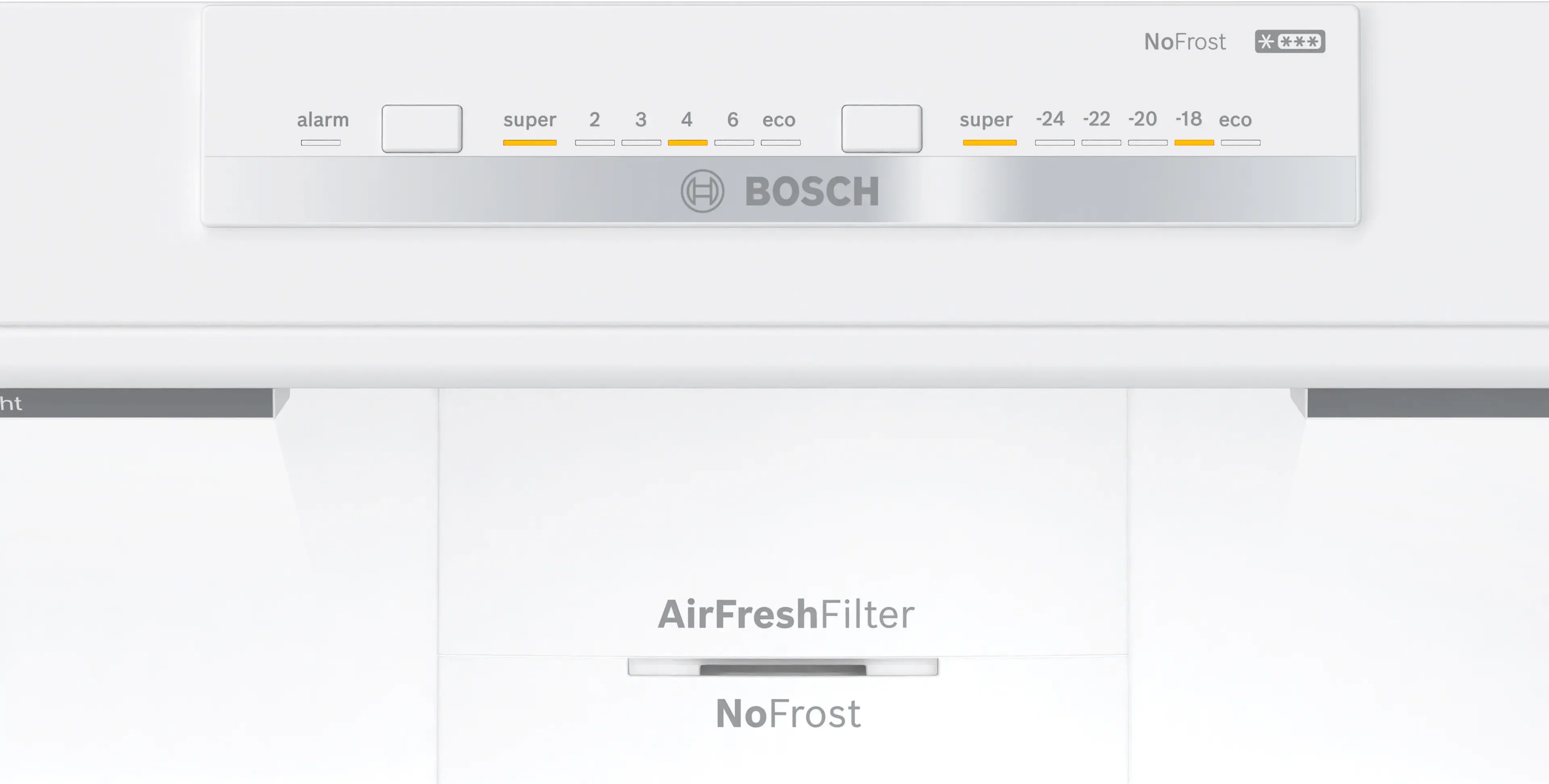 Bosch Series 4 KGN86VIEAG Freestanding No Frost Fridge Freezer Brushed Steel - Image 3