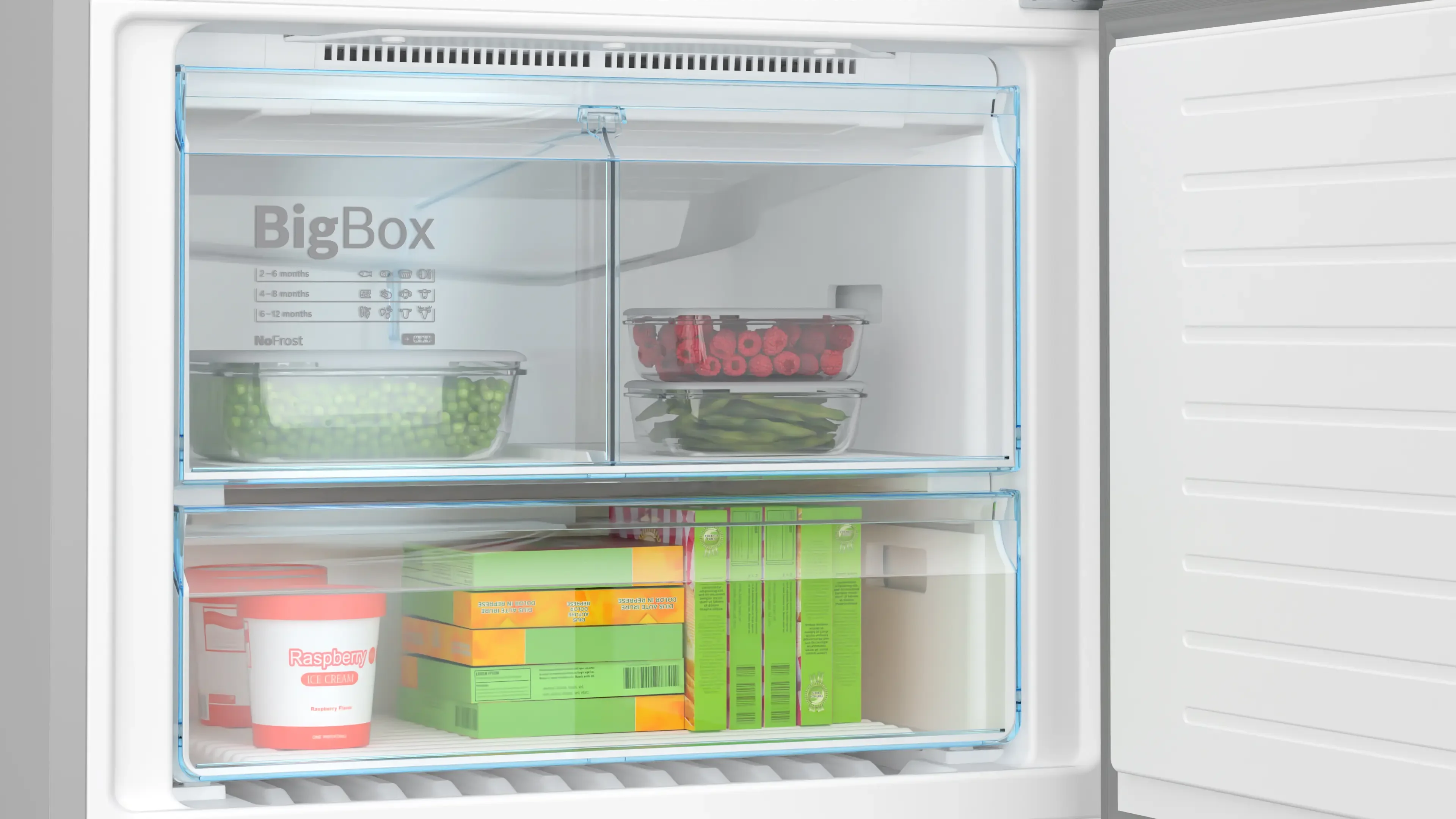 Bosch Series 4 KGN86VIEAG Freestanding No Frost Fridge Freezer Brushed Steel - Image 6