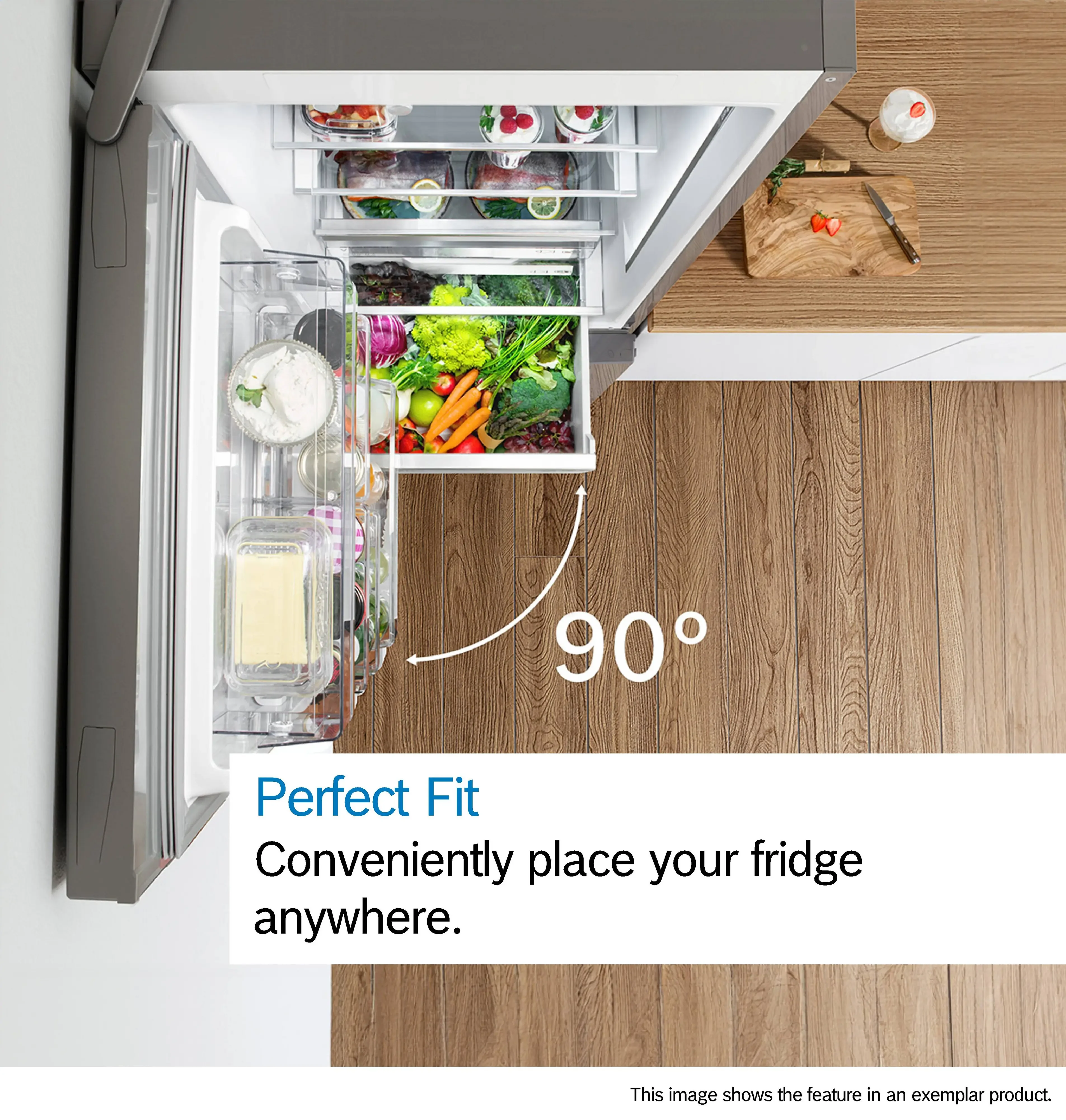 Bosch Series 4 KGN86VIEAG Freestanding No Frost Fridge Freezer Brushed Steel - Image 8