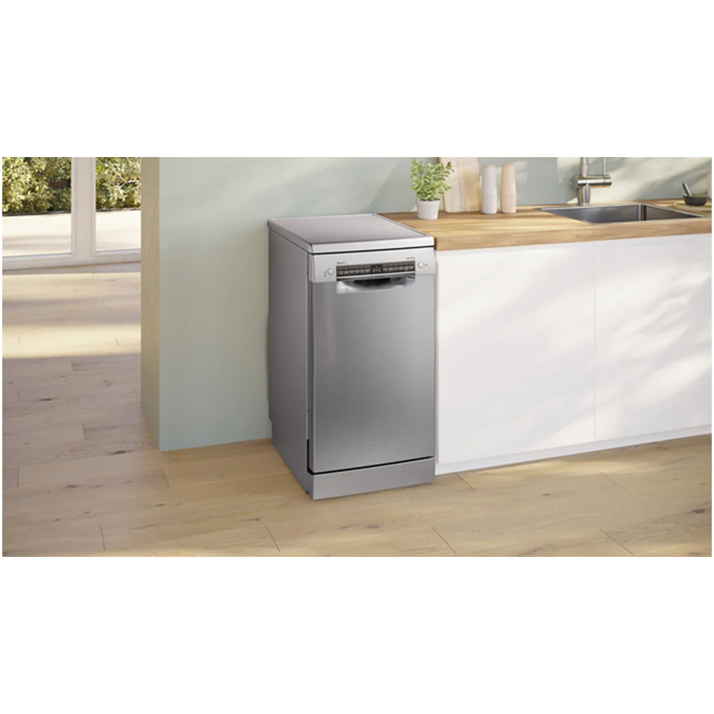 Bosch Series 4 SPS4HMI14G Freestanding 45 cm Slimline Dishwasher 10 Place Settings Brushed Steel - Image 2