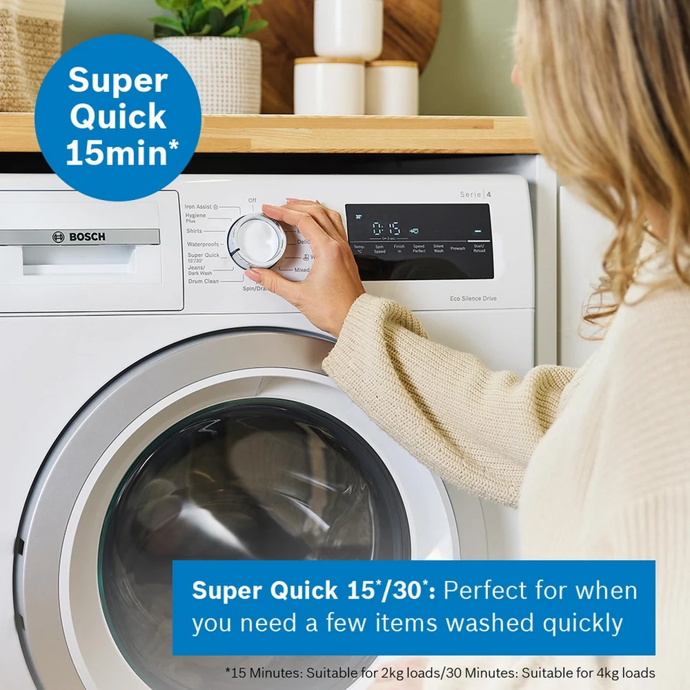 Bosch Series 4 WAN28259GB Washing Machine 9kg 1400 Spin White - Clearance - Image 10