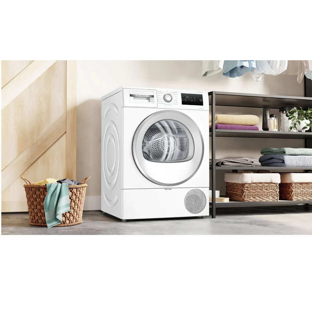 Bosch Series 4 WTH85226GB 8kg Freestanding Heat Pump Tumble Dryer White - A++ Rated - Image 2