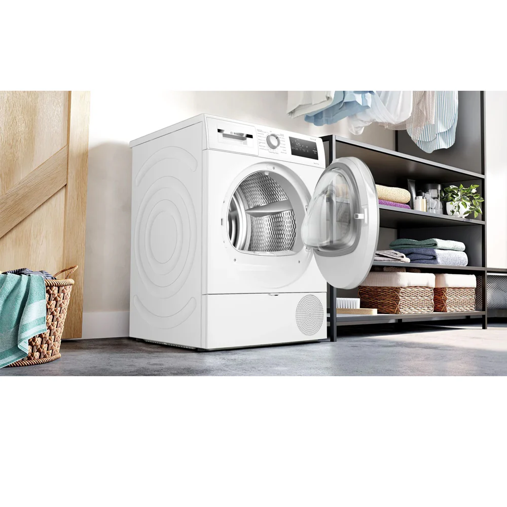 Bosch Series 4 WTH85226GB 8kg Freestanding Heat Pump Tumble Dryer White - A++ Rated - Image 3