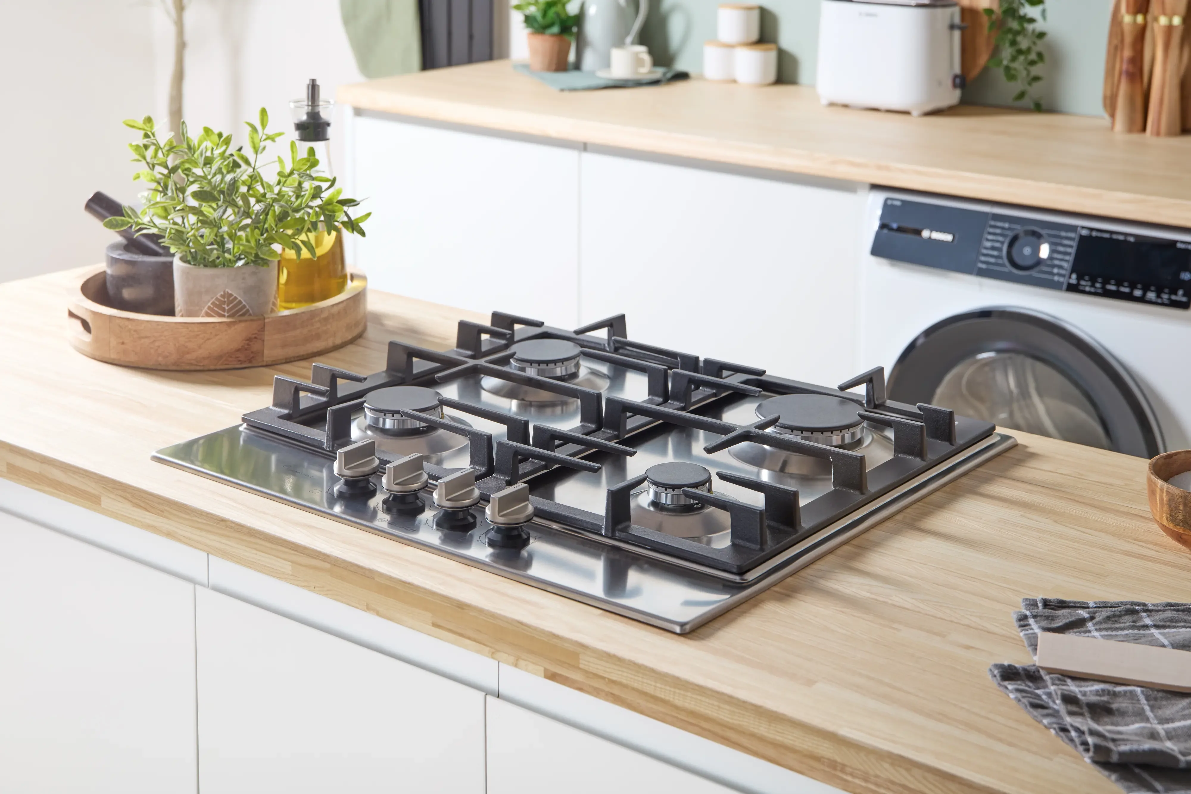 Bosch Series 6 PCP6A5I90 60cm Gas Hob Stainless Steel - Image 10